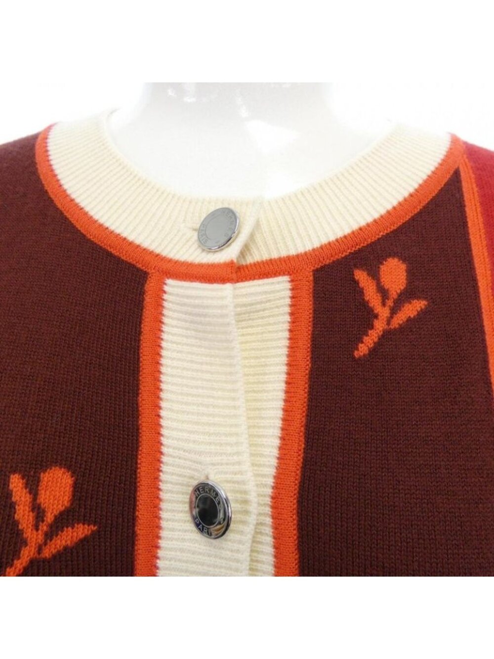 Hermes Etriers 4 E2722 D5 Cardigan - Picture 6 of 7